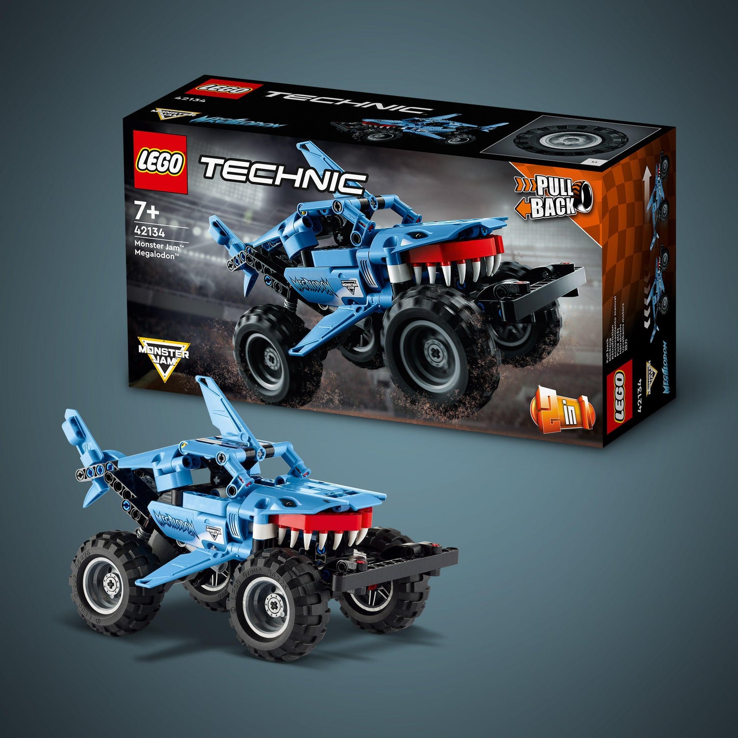 LEGO Megalodon Monster truck Jam Blue 42134 Technic LEGO TECHNIC @ 2TTOYS | Official LEGO shop😊🥰 LEGO €. 16.99