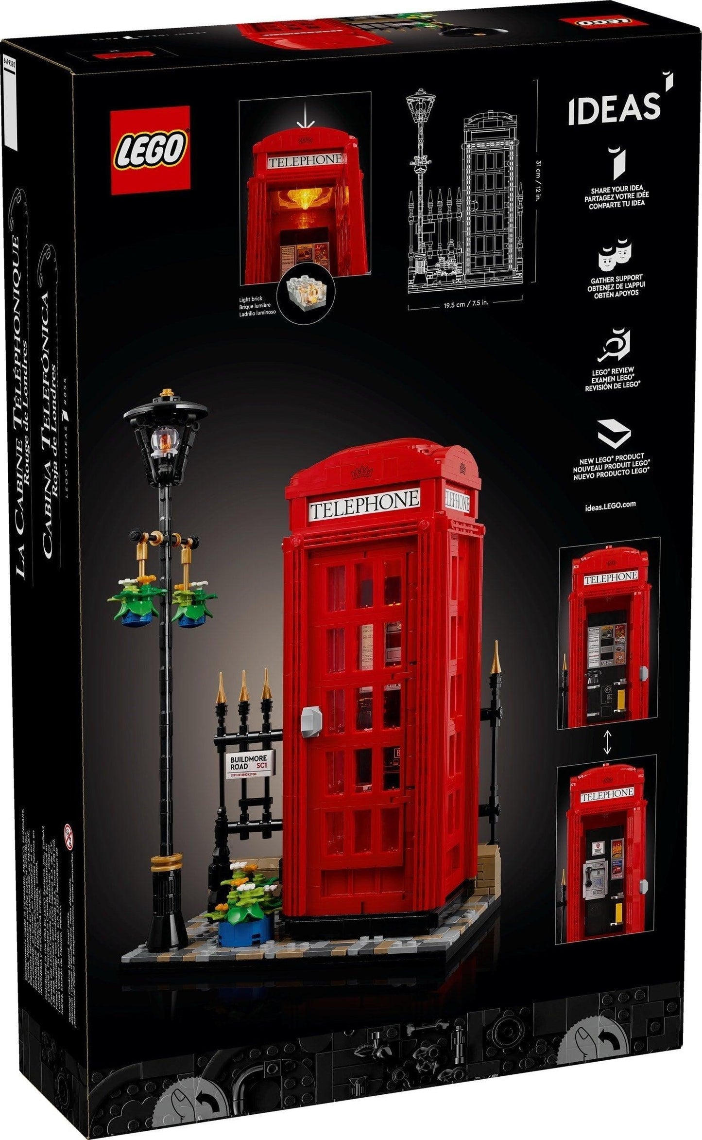 LEGO Red London Telephone Box 21347 Ideas @ 2TTOYS 2TTOYS €. 114.99