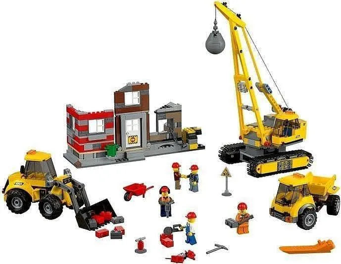 LEGO Sloop terrein met kraan, vrachtwagen en graafmachine 60076 City LEGO CITY GEWELDIGE VOERTUIGEN @ 2TTOYS | Official LEGO shop😊🥰 LEGO €. 129.99