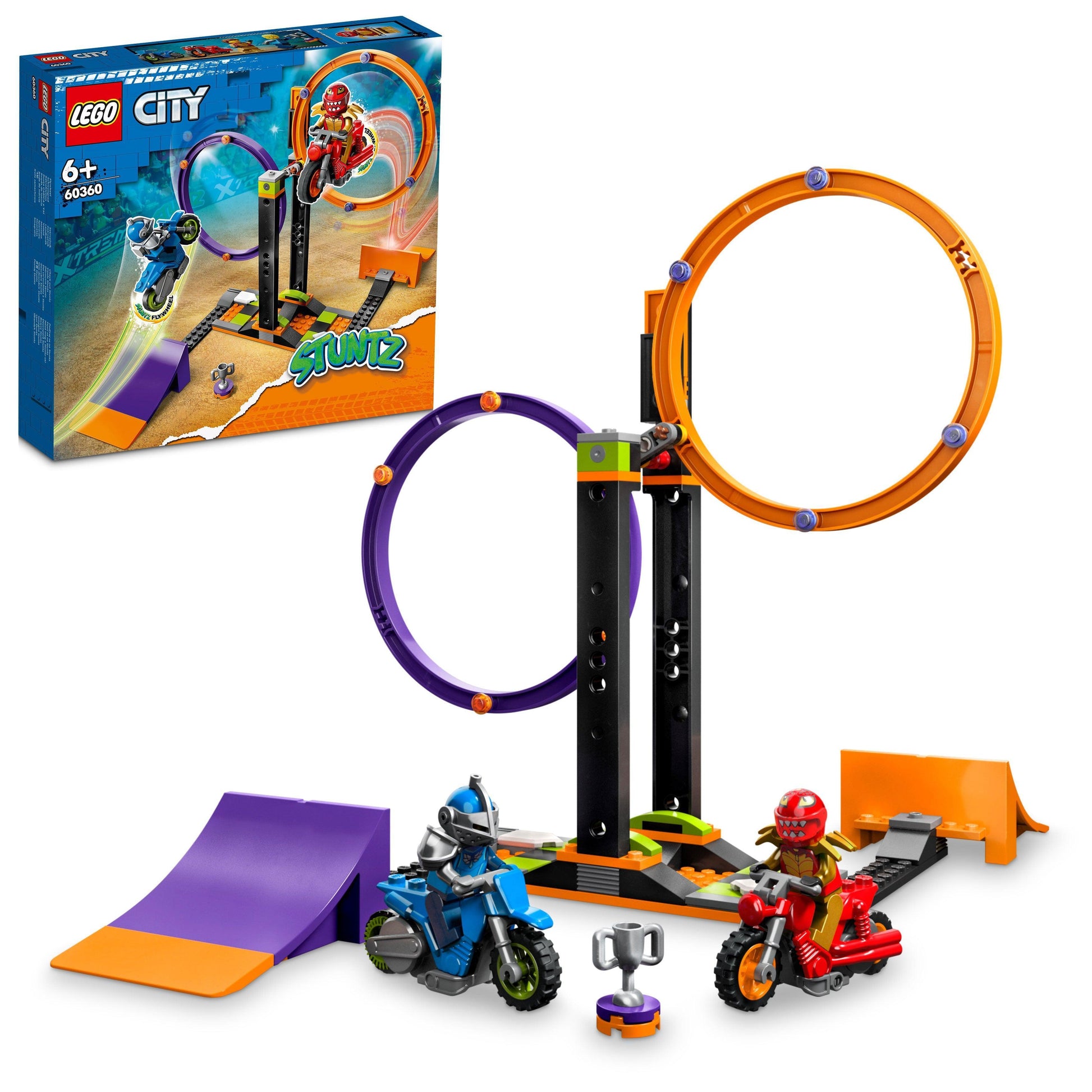 LEGO Spinning Stunt Challenge 60360 City LEGO CITY @ 2TTOYS | Official LEGO shop😊🥰 LEGO €. 34.99