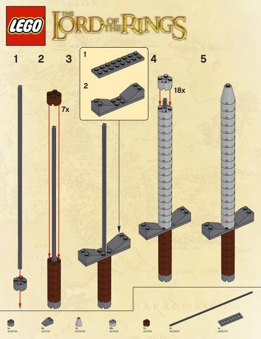 LEGO Sword LOTRSWORD The Lord of the Rings LEGO The Lord of the Rings @ 2TTOYS LEGO €. 5.99