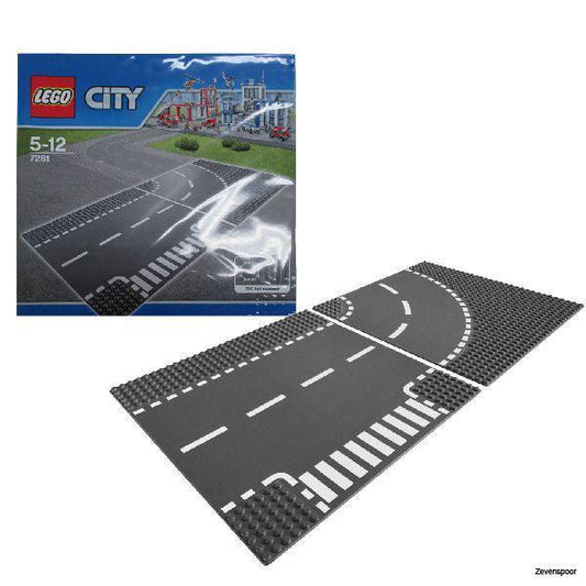 LEGO T-Junction & Curved Road Plates 7281 CITY LEGO CITY VILLE @ 2TTOYS | Official LEGO shop😊🥰 LEGO €. 14.99