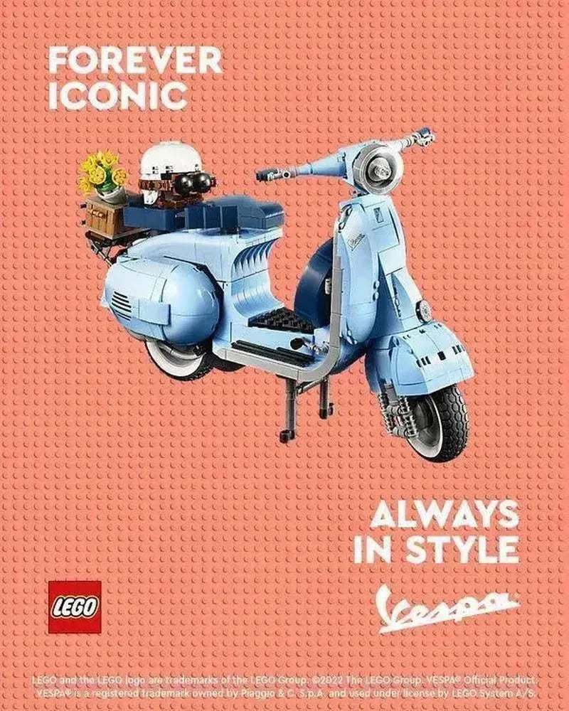 LEGO Vespa 125 Piaggio Scooter 10298 Icons LEGO CREATOR EXPERT @ 2TTOYS | Official LEGO shop😊🥰 LEGO €. 84.99