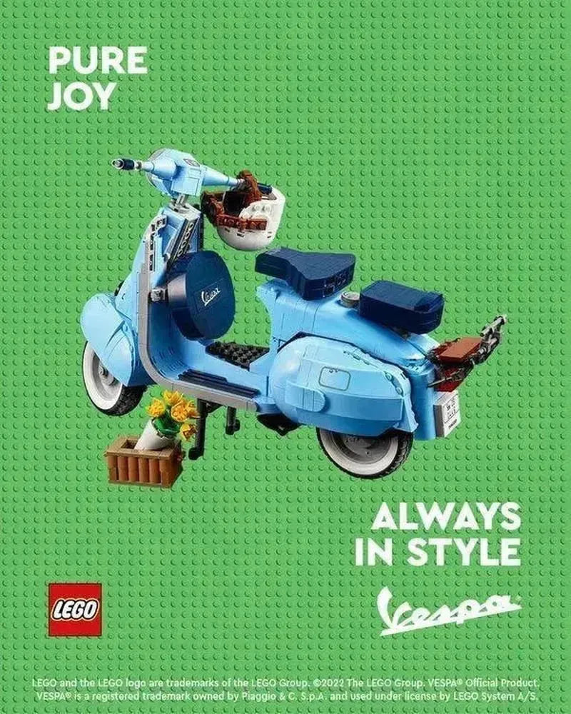 LEGO Vespa 125 Piaggio Scooter 10298 Icons LEGO CREATOR EXPERT @ 2TTOYS | Official LEGO shop😊🥰 LEGO €. 84.99