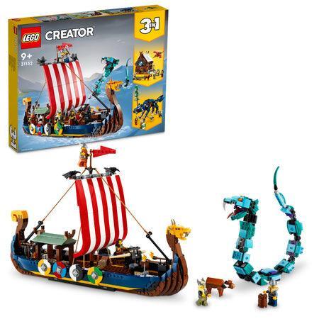 LEGO Viking schip met Midgard slang 31132 Creator LEGO CREATOR @ 2TTOYS LEGO €. 119.99