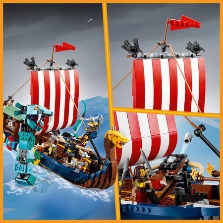 LEGO Viking Ship and the Midgard Serpent 31132 Creator LEGO CREATOR @ 2TTOYS | Official LEGO shop😊🥰 LEGO €. 119.99