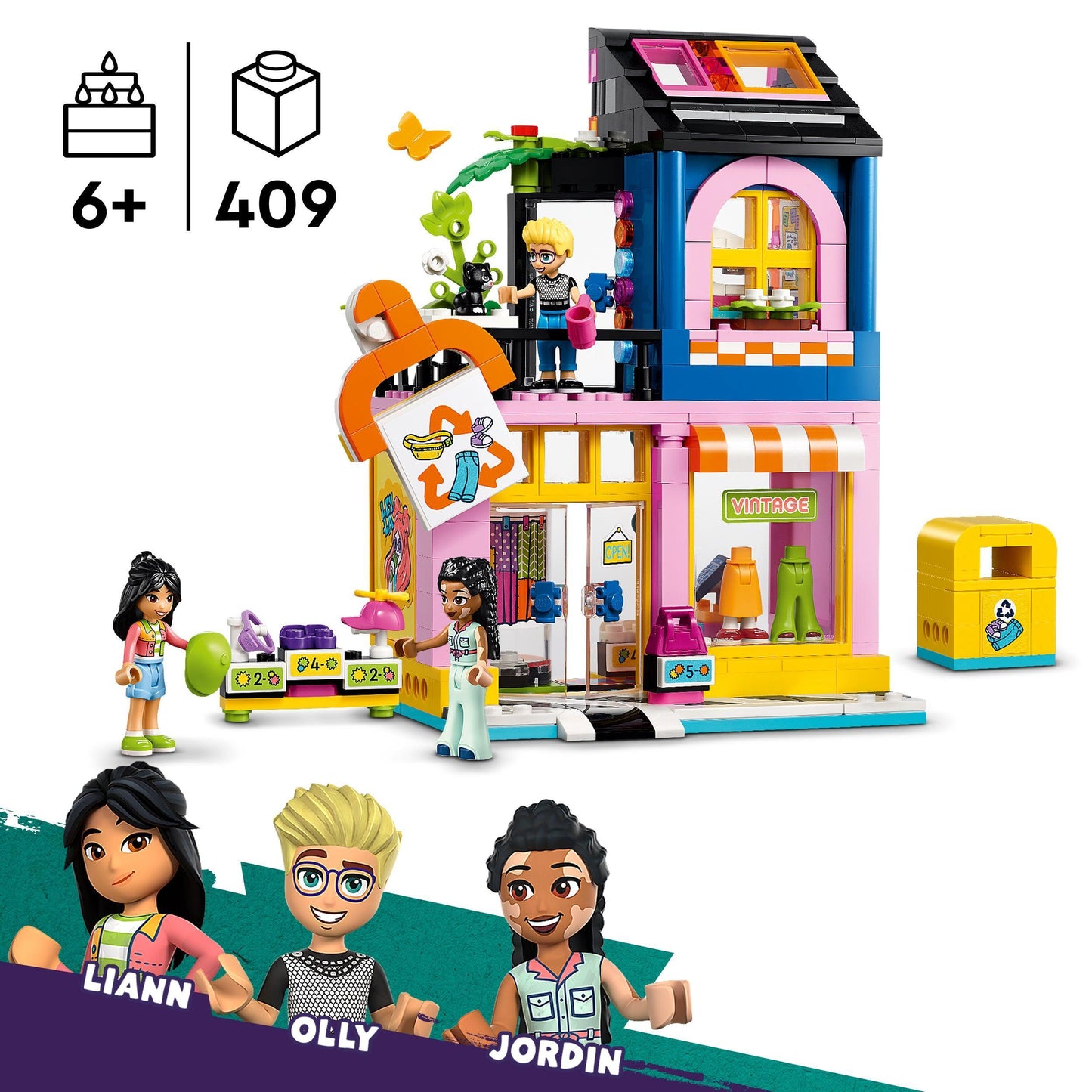 LEGO Vintage kleding winkel 42614 Friends LEGO FRIENDS @ 2TTOYS LEGO €. 33.99