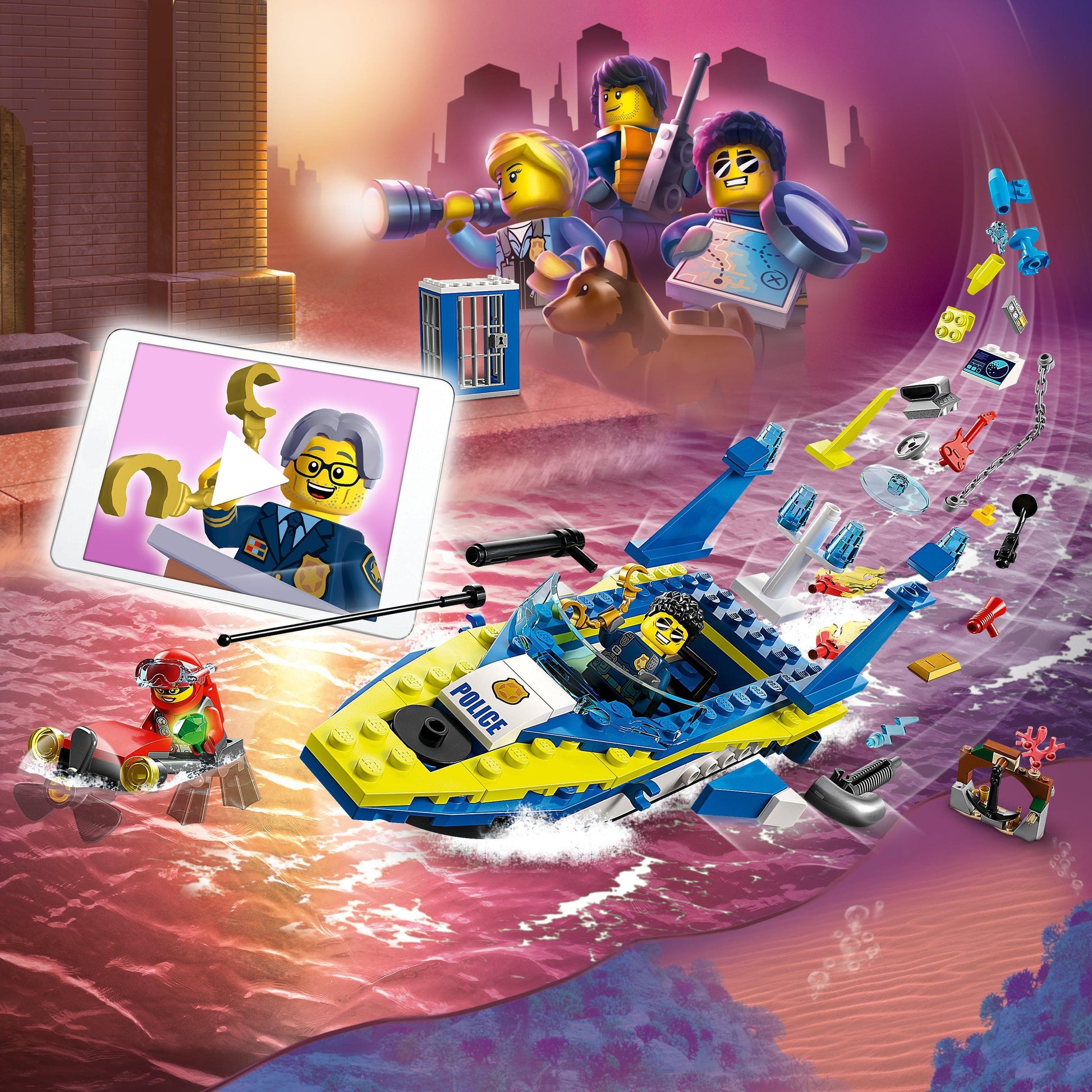 LEGO Water politie detective missie 60355 City LEGO CITY POLITIE @ 2TTOYS LEGO €. 25.48