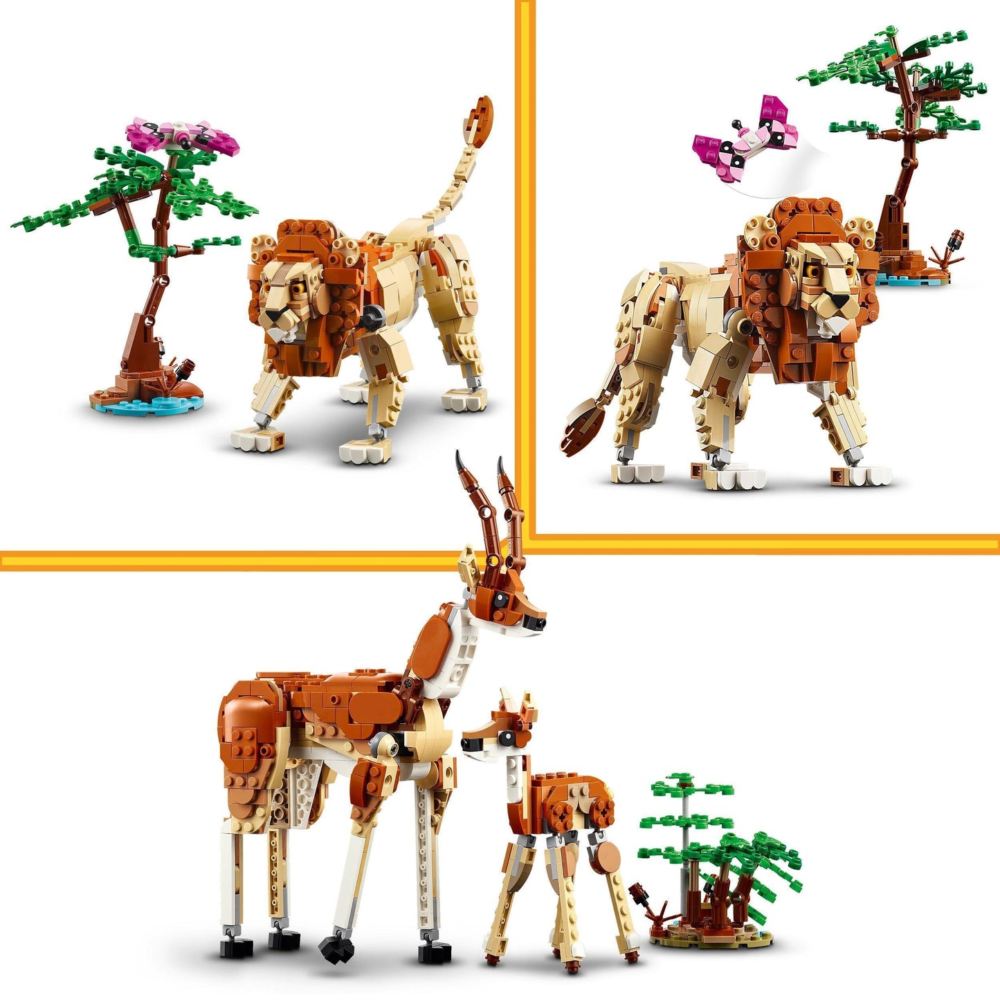 LEGO Wild Safari Animals 31150 Creator 3 in 1 LEGO CREATOR 3 IN 1 @ 2TTOYS LEGO €. 64.99