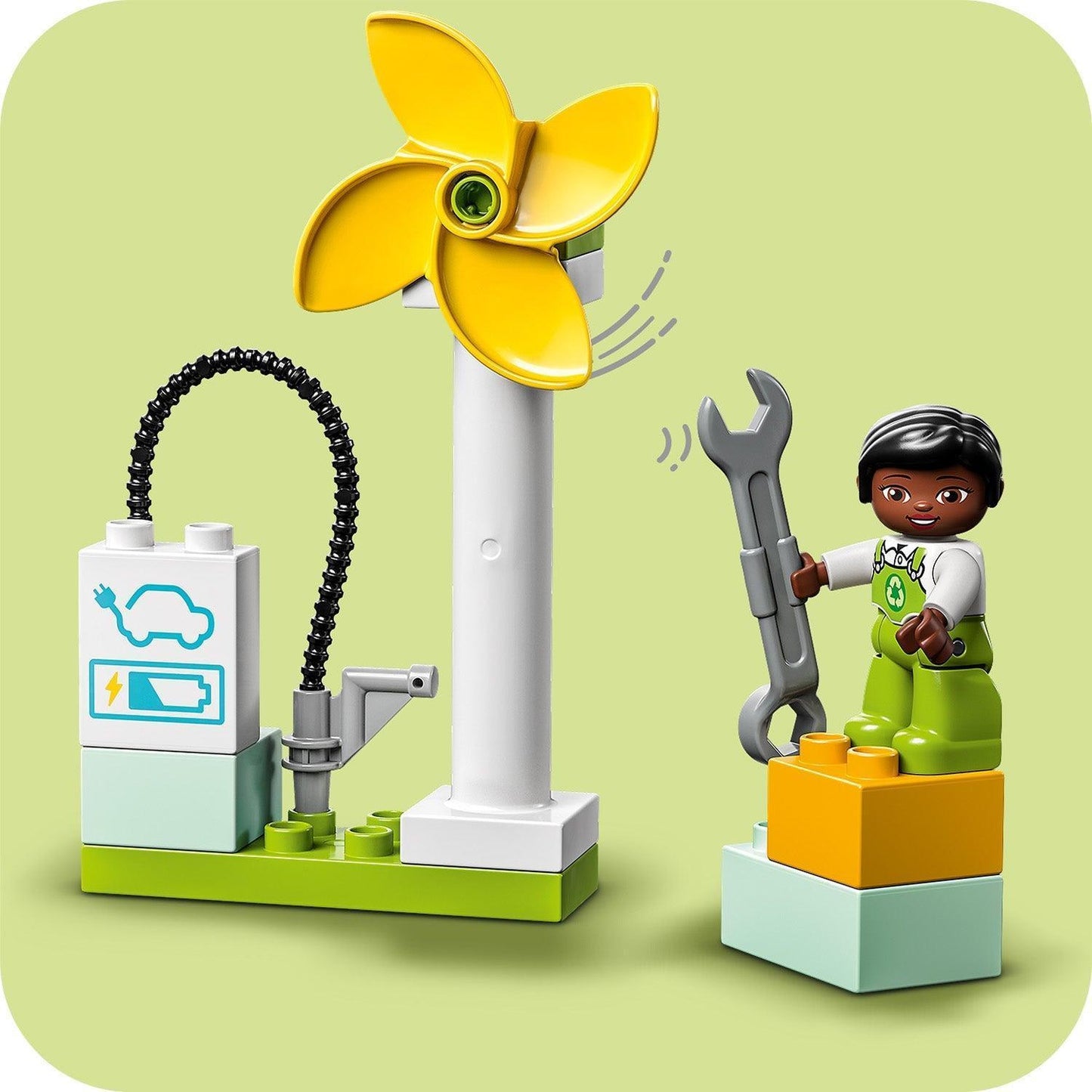 LEGO Wind Turbine and Electric Car 10985 DUPLO @ 2TTOYS LEGO €. 9.99