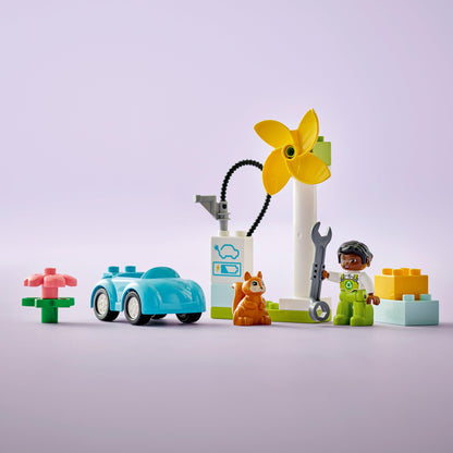 LEGO Wind Turbine and Electric Car 10985 DUPLO @ 2TTOYS | Official LEGO shop😊🥰 LEGO €. 9.99