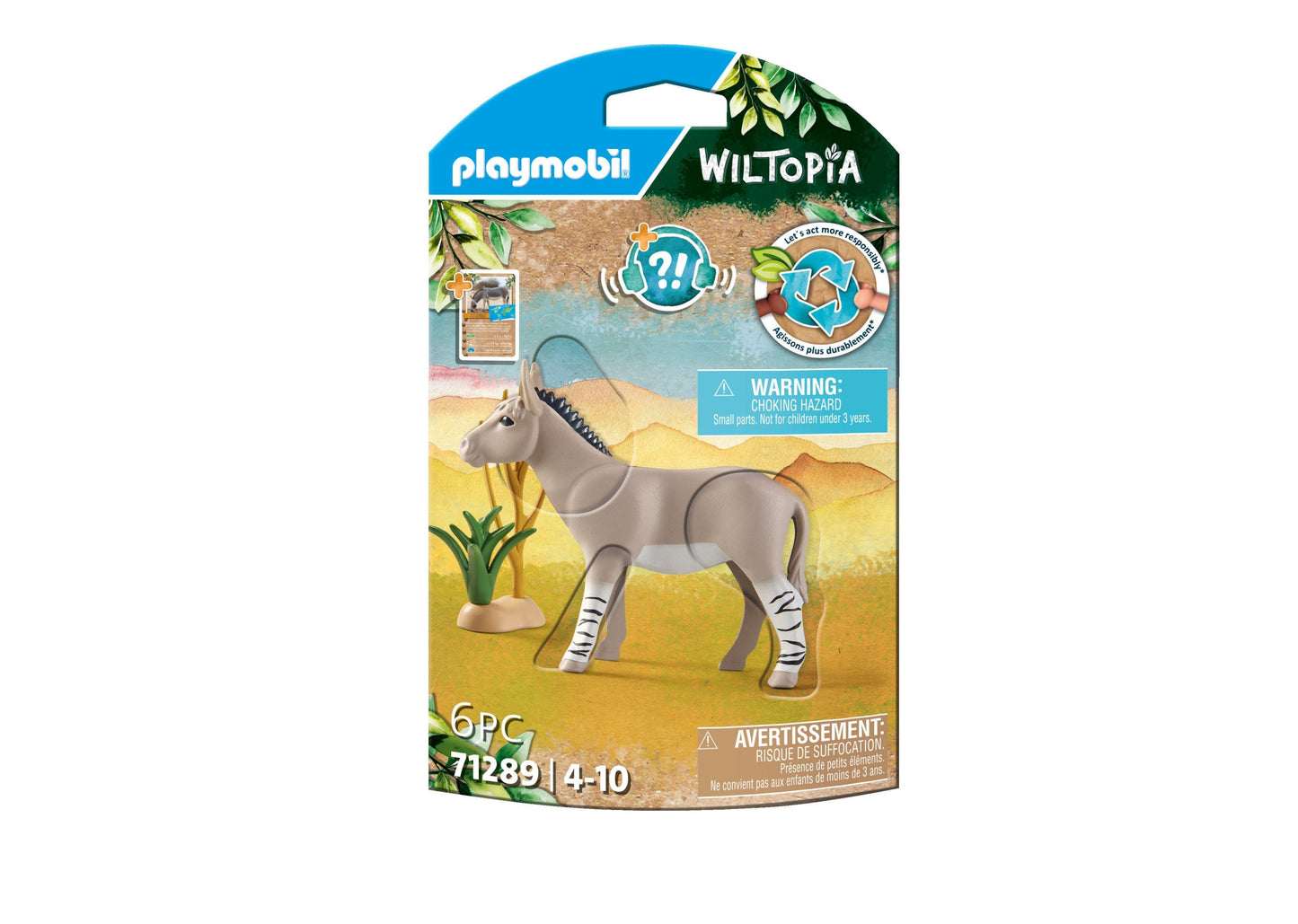 PLAYMOBIL Afrikaanse Wilde Ezel 71289 Wiltopia PLAYMOBIL WILTOPIA @ 2TTOYS PLAYMOBIL €. 4.99