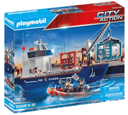 PLAYMOBIL Groot containerschip met douaneboot 70769 City Action PLAYMOBIL @ 2TTOYS | Official LEGO shop😊🥰 PLAYMOBIL €. 92.49