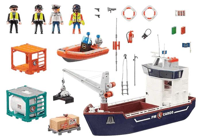 PLAYMOBIL Groot containerschip met douaneboot 70769 City Action PLAYMOBIL @ 2TTOYS | Official LEGO shop😊🥰 PLAYMOBIL €. 92.49