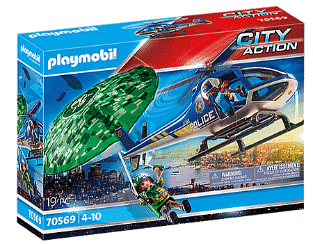 PLAYMOBIL Politiehelikopter: parachute-achtervolging 70569 City Action Politie PLAYMOBIL @ 2TTOYS | Official LEGO shop😊🥰 PLAYMOBIL €. 26.99