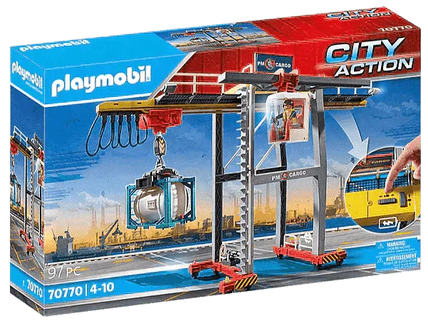 PLAYMOBIL Portaalkraan met containers 70770 City Action PLAYMOBIL @ 2TTOYS | Official LEGO shop😊🥰 PLAYMOBIL €. 69.49