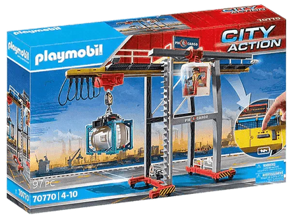 PLAYMOBIL Portaalkraan met containers 70770 City Action PLAYMOBIL @ 2TTOYS | Official LEGO shop😊🥰 PLAYMOBIL €. 69.49