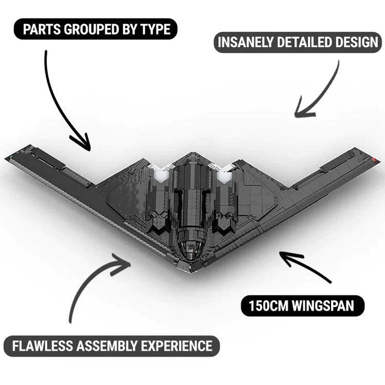 The Ultimate 150cm grote B-2 Stealth bommenwerper 6806 delig BLOCKZONE @ 2TTOYS BLOCKZONE €. 590.99